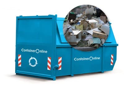 10m3 gesloten grofvuilcontainer