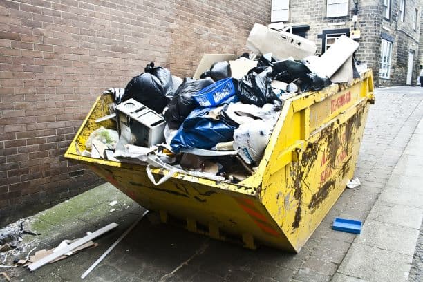 Verboden Materialen in een Bouwafval Container