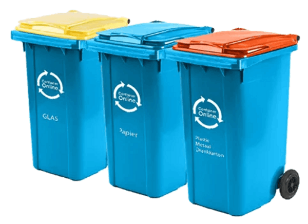 Rolcontainers voor bedrijfsafval scheiden