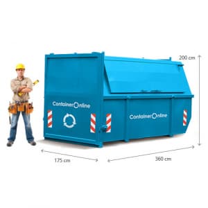 10m3 container gesloten