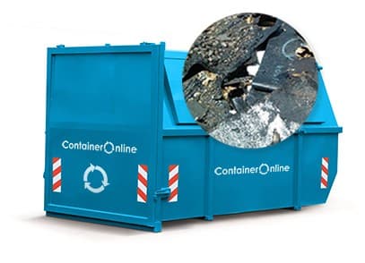 10m3 gesloten dakafvalcontainer