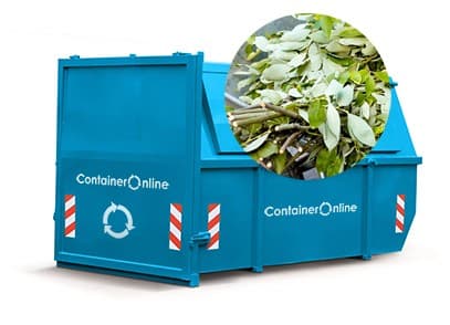 10m3 gesloten groenafval container