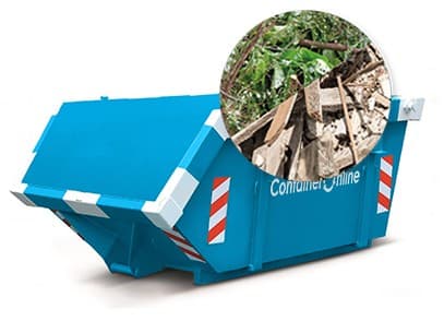 3m3 gemengd tuinafval container