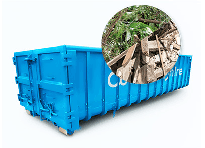40m3 gemengd tuinafval container