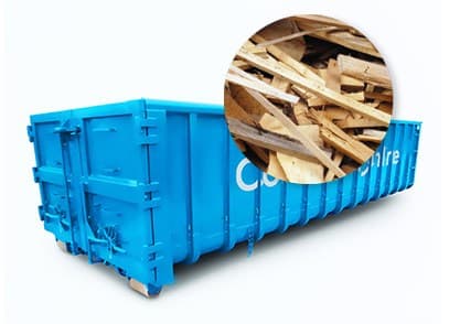 40m3 houtafval container bestellen